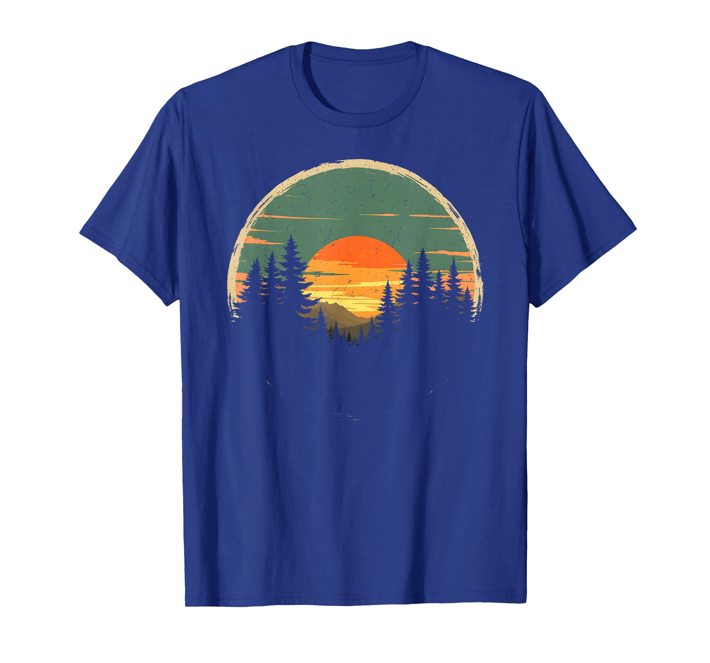 Retro Forest Trees Wildlife Nature Vintage Forest T-Shirt