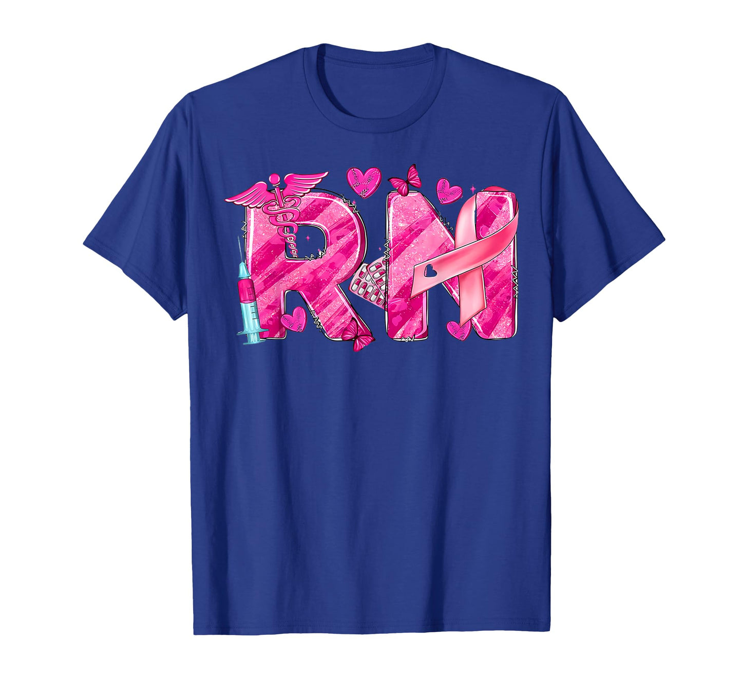 Nurse Breast Cancer Awareness Pink Ribbon Nursing RN Life T-Shirt