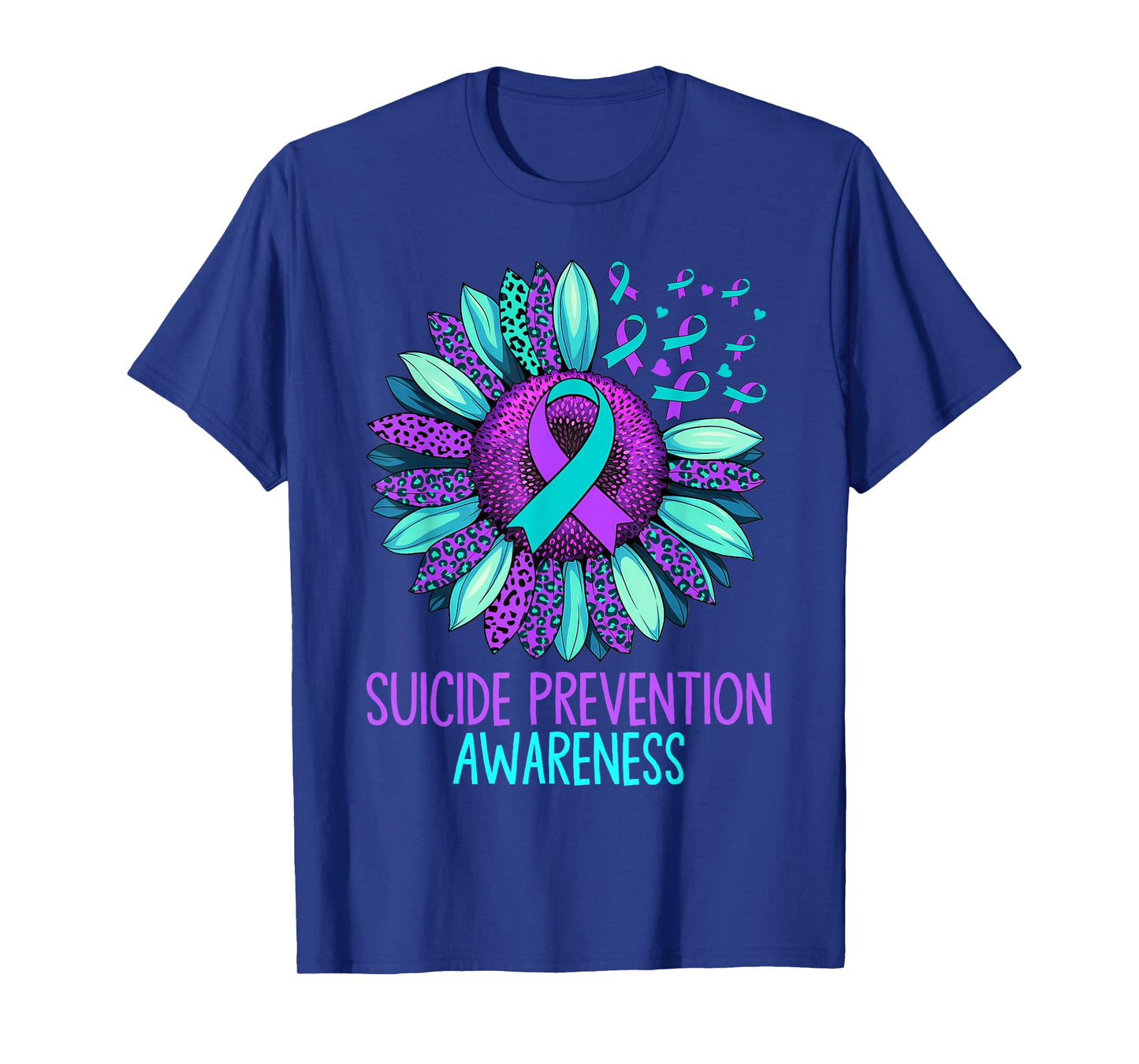 Vintage Sunflower Suicide Prevention Awareness Men Women T-Shirt