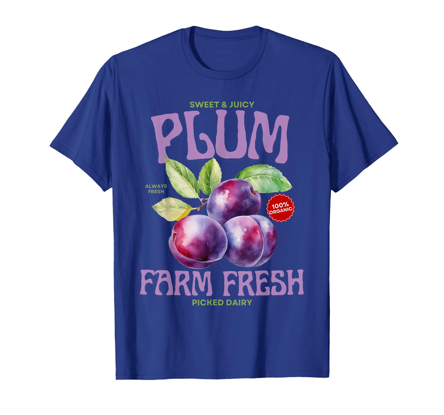 Plum Farm Fresh Farmers Harvest Organic Vintage T-Shirt