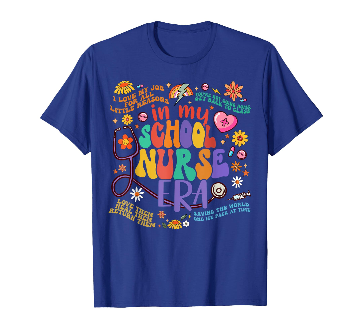 Women In My School Nurse Era School Nurse Week 2024 T-Shirt