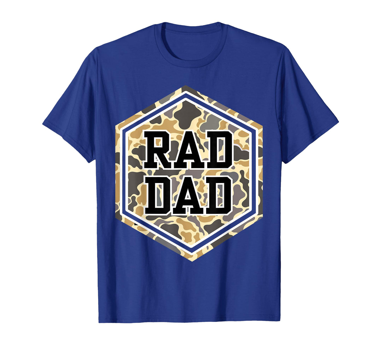 Vintage Rad Camo Dad Daddy Grandpa Papa Fathers Day Dad Life T-Shirt