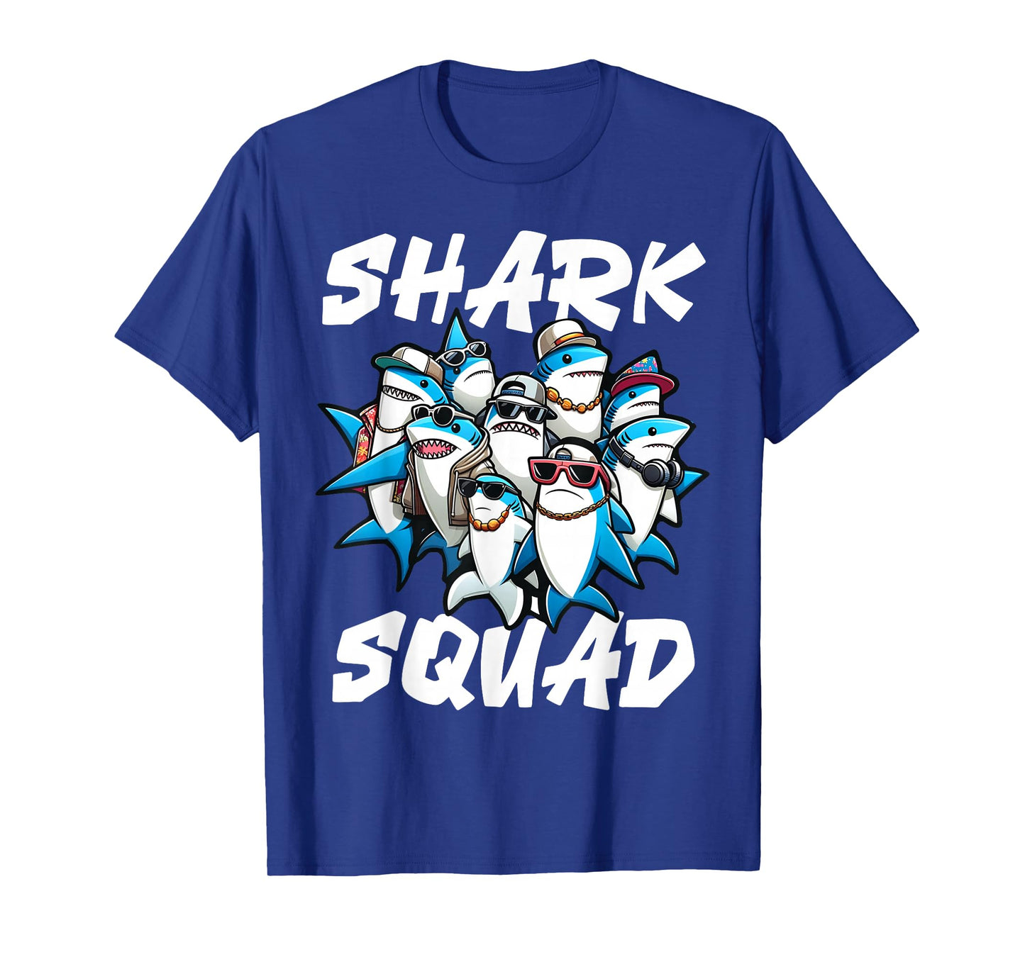 Cool Shark Shark Squad Beach Funny Shark T-Shirt