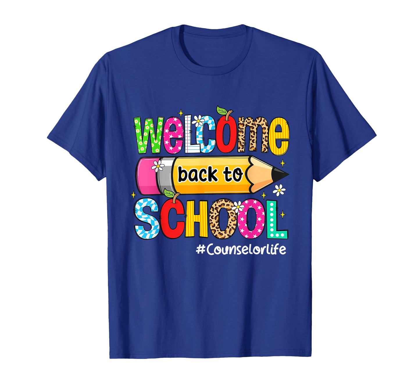 Welcome Back To School Counselor Life Leopard T-Shirt