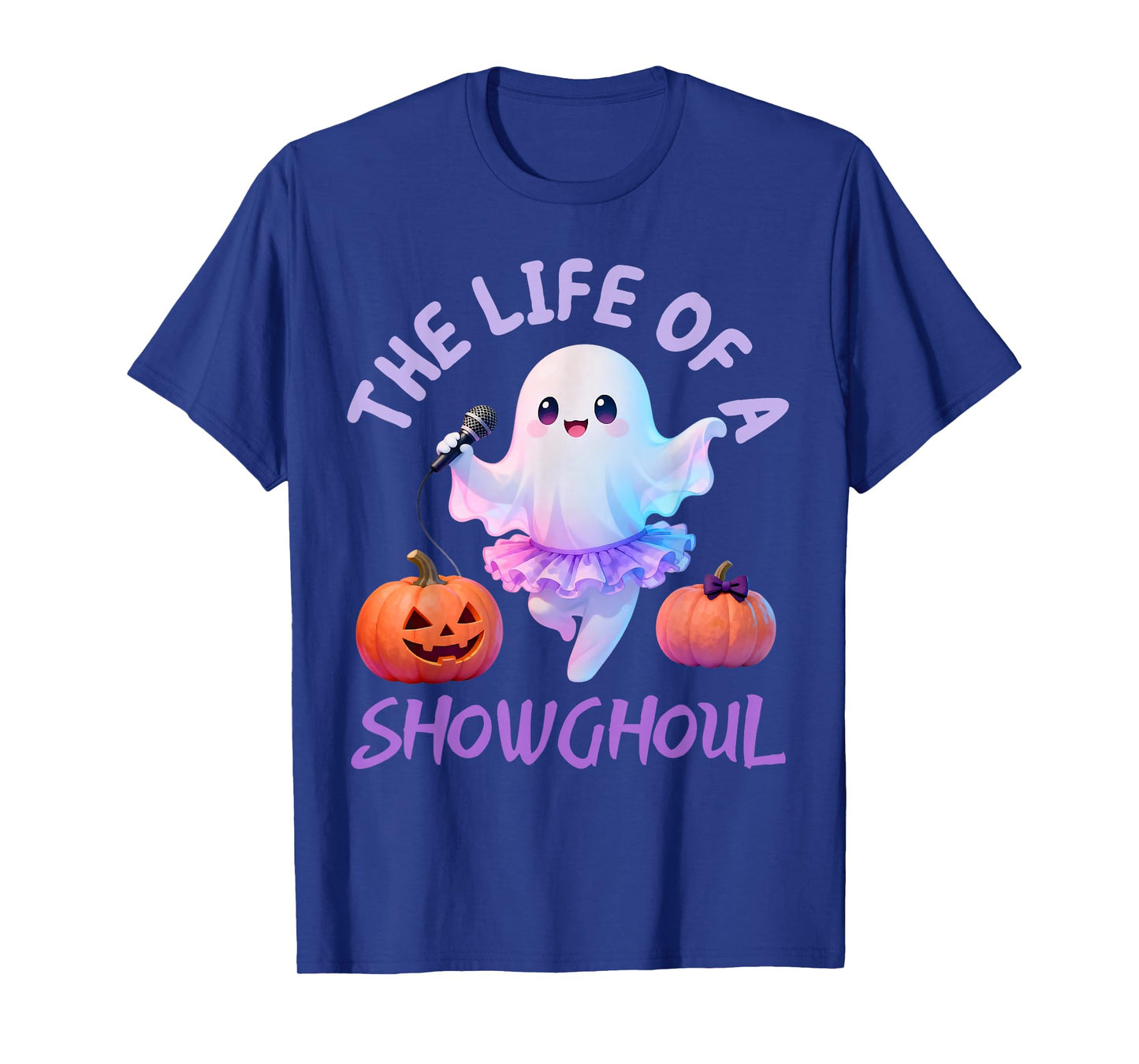 The Life of A Showghoul Halloween Show Ghost Skeleton Girls T-Shirt