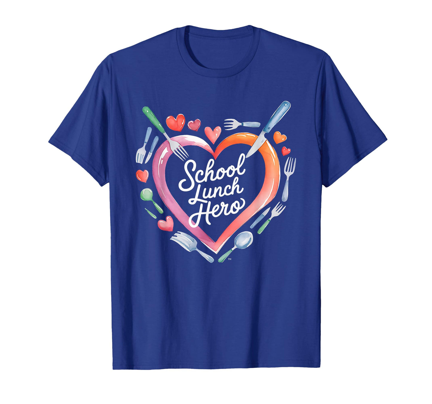 Lunch Hero Squad Heart a Cafeteria worker School lunch hero T-Shirt