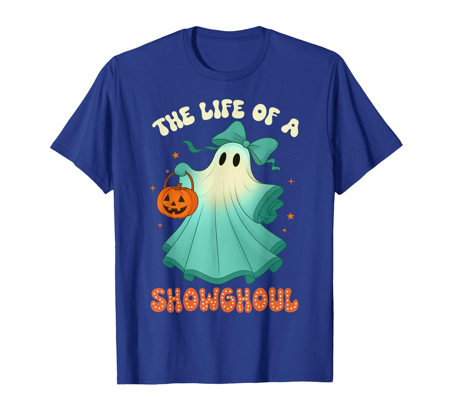 The Life of A Showghoul Retro Halloween Spooky Girls T-Shirt