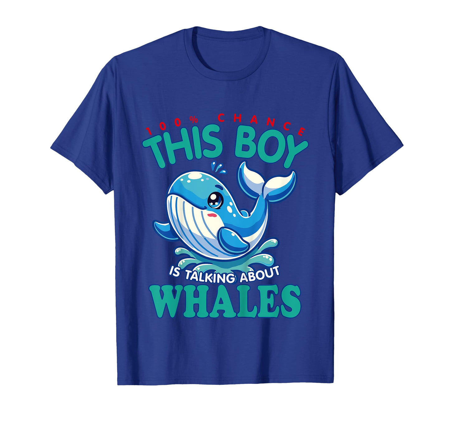 Kids Whale Lover - 100% This Boy Talks About Whales T-Shirt