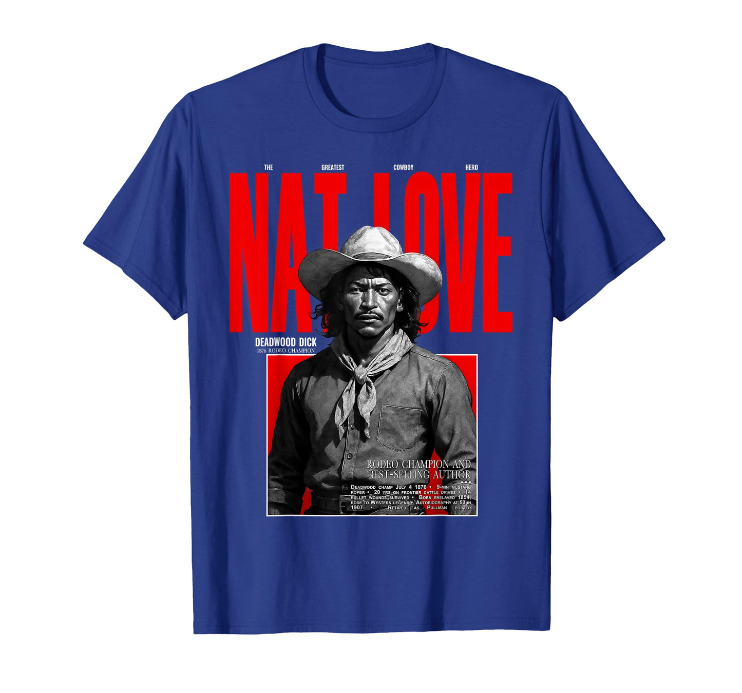 Black Cowboy Pioneer NAT Love T-Shirt