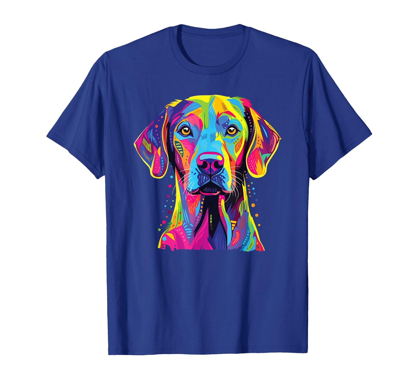 Watercolor Colorful Blue Lacy Dog T-Shirt
