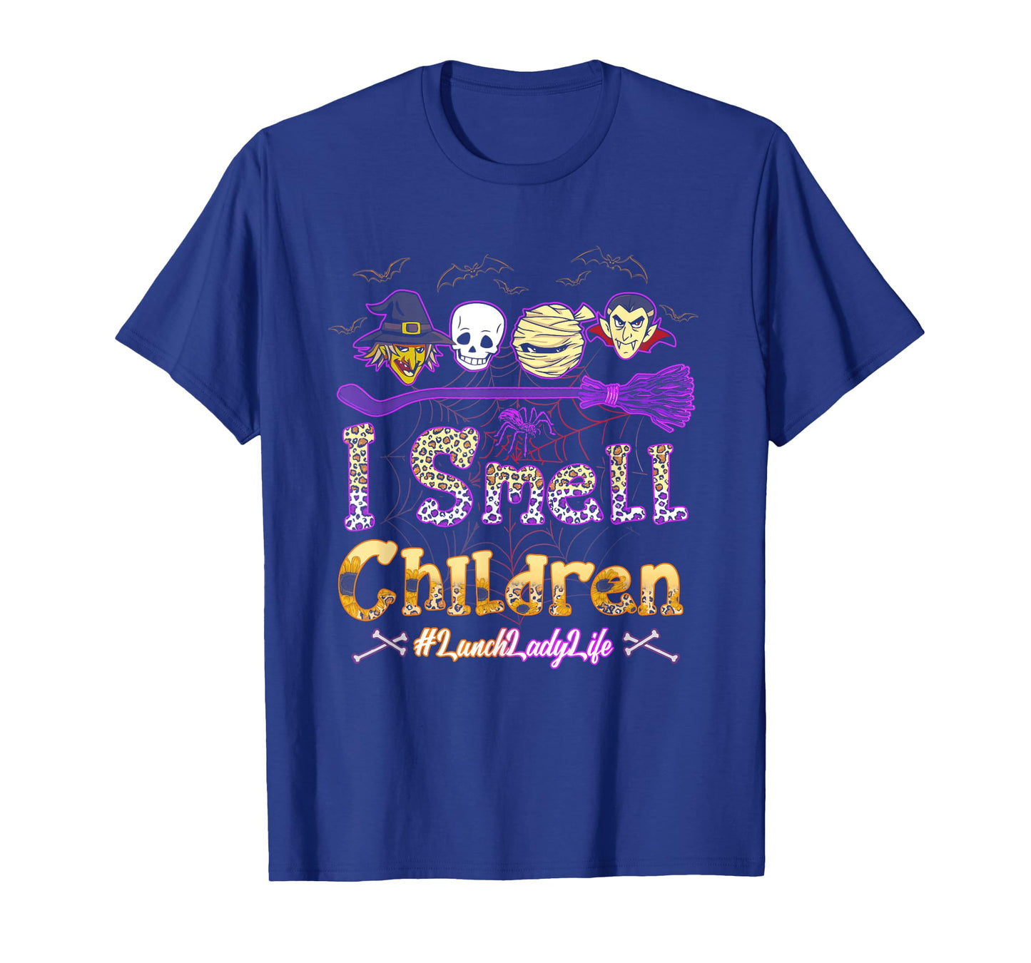 I Smell Children Lunch Lady Life Halloween Lunch Lady Witch T-Shirt