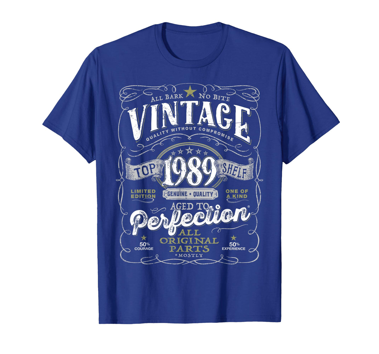 35th Birthday Top for Men, Vintage 1989 Aged to Perfection T-Shirt