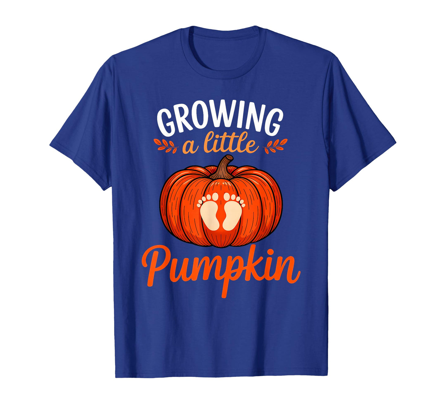 Growing A Little Pumpkin Pregnancy Thanksgiving Maternity T-Shirt