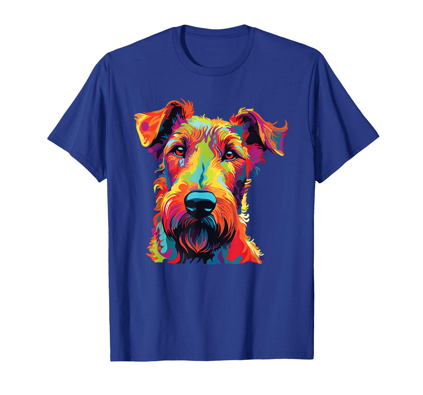 Watercolor Colorful Irish Terrier Dog Men Women Kids T-Shirt