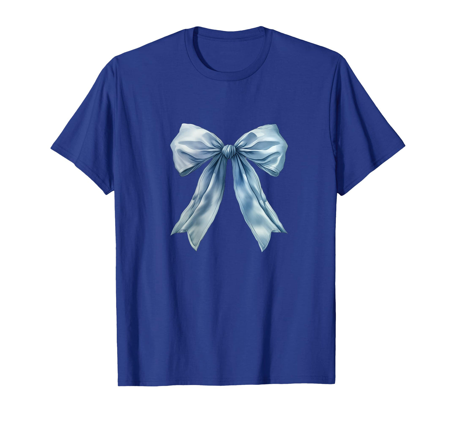 Baby Blue Bow Cute Coquette y2k Clean Girl Aesthetic Women T-Shirt