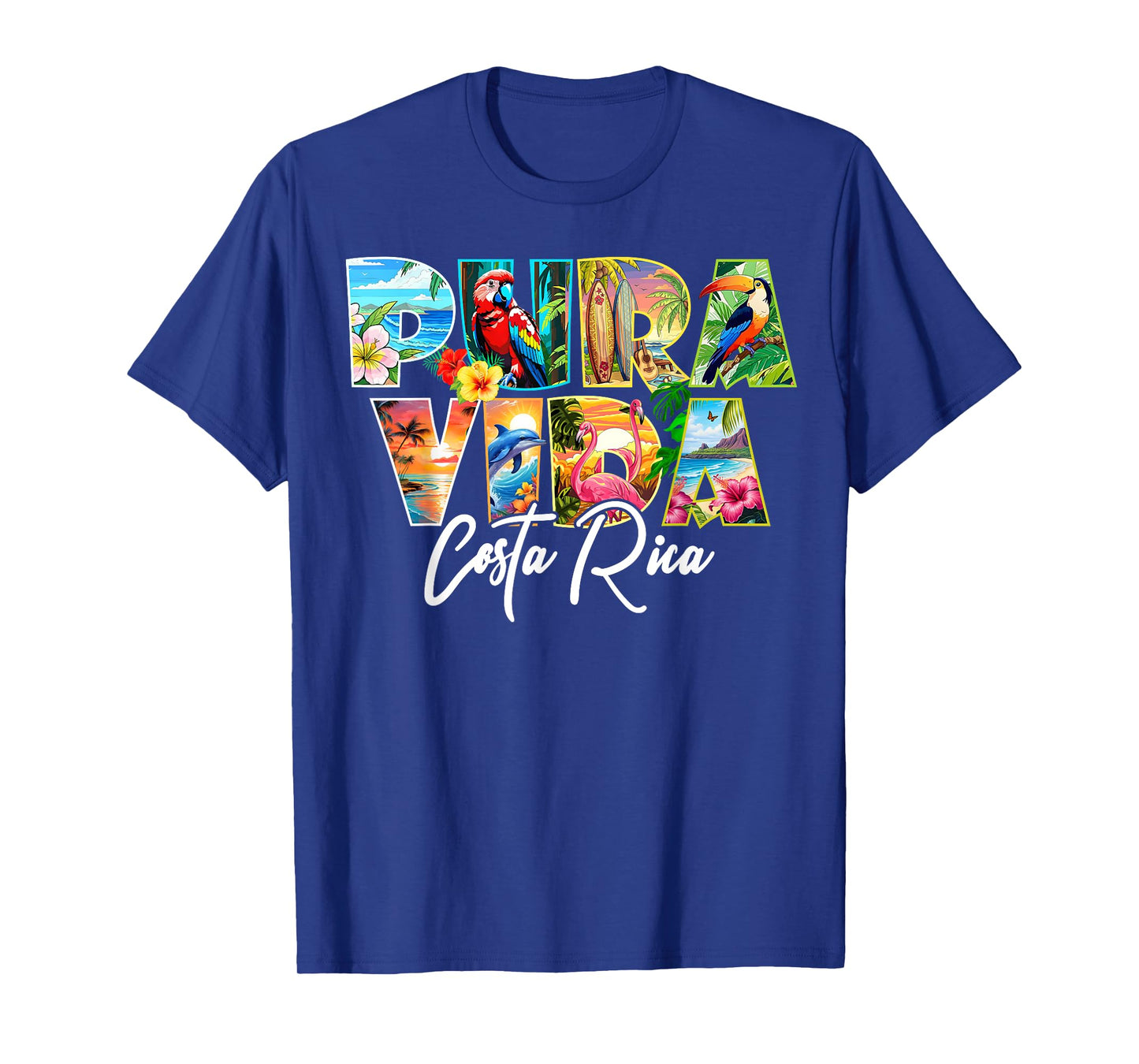 Pura Vida Costa Rica Tropical Travel Vibes Beach Life T-Shirt