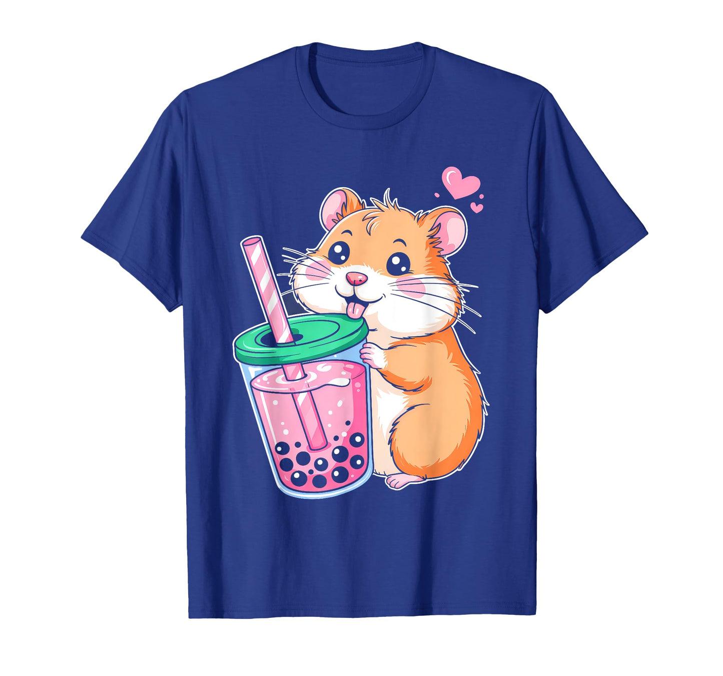 Drink Boba Cute hamster Lover Girls Kids Women hamster T-Shirt