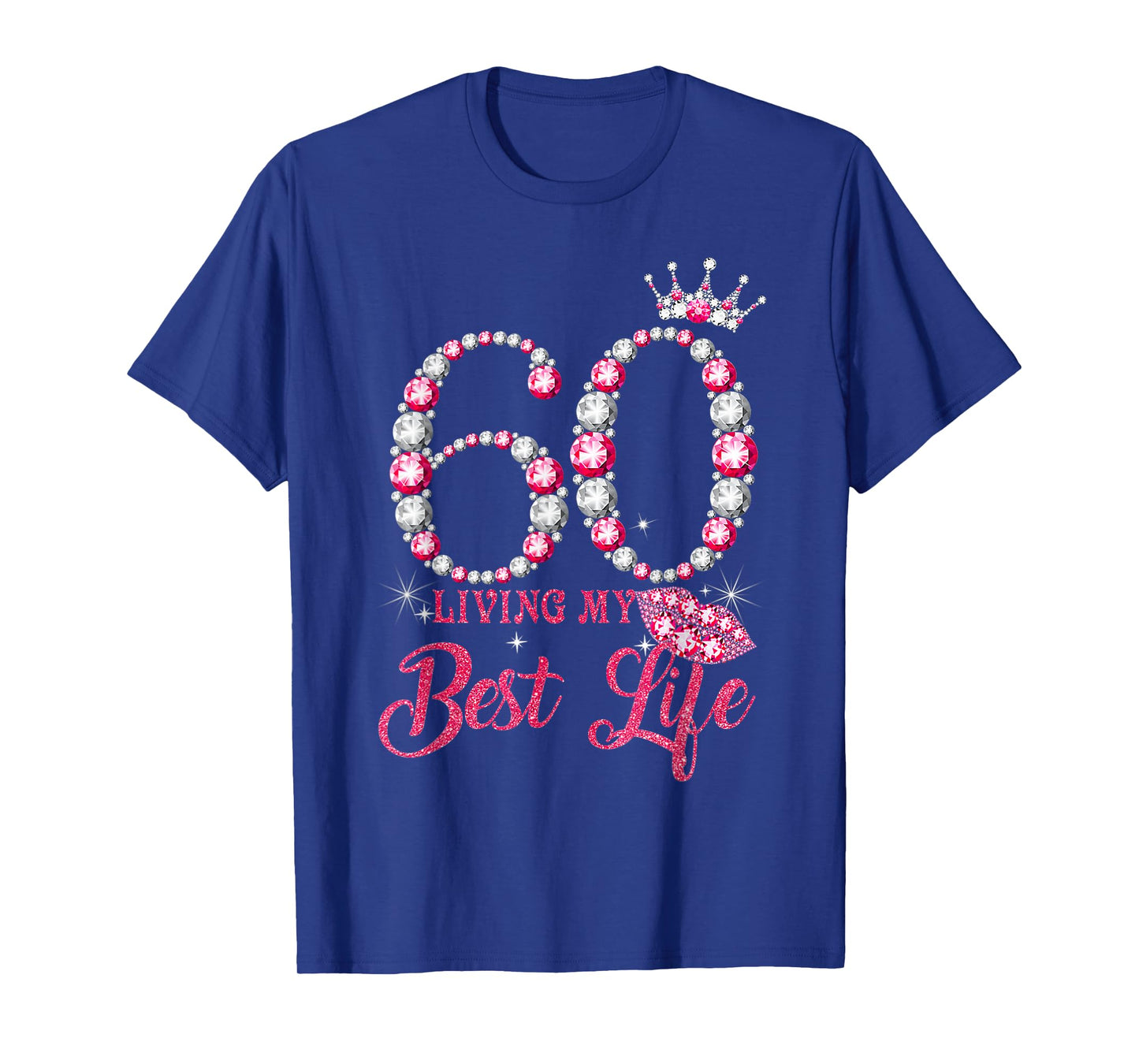 Living My Best Life 60 Years Old 60th Birthday Queen Women T-Shirt