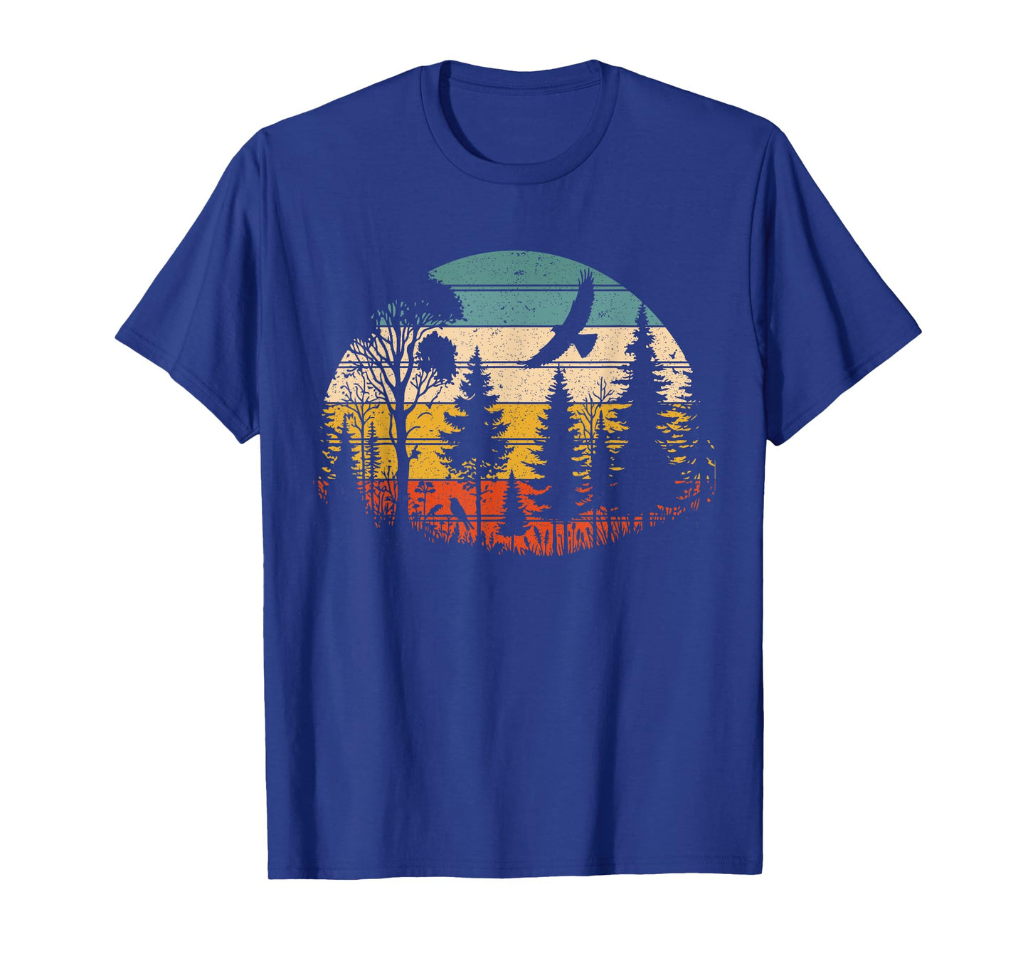 Trees Wildlife Nature Retro Vintage Forest Funny T-Shirt