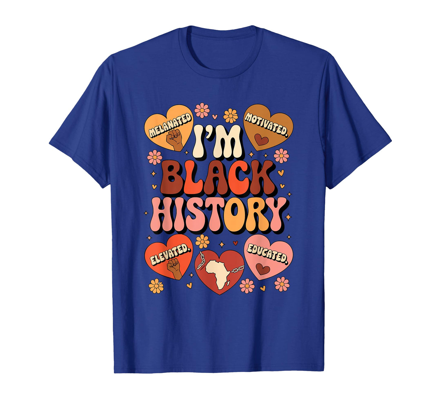I'M BLACK History Pride Black History Afro Motivation T-Shirt