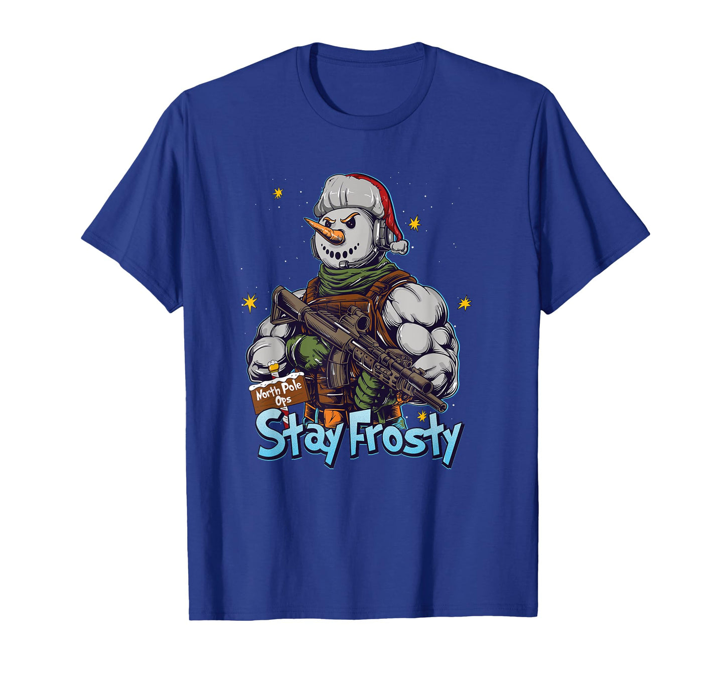 Funny Stay Frosty Soldier Saying I'm Ready Military Veteran T-Shirt