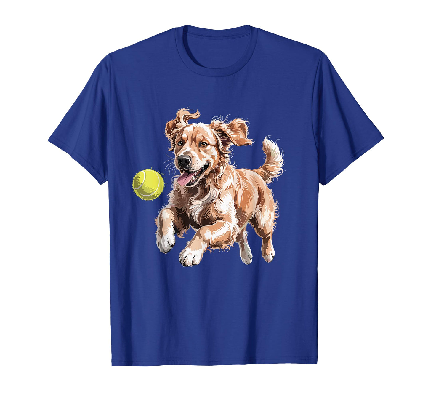 Golden Retriever Chasing A Ball Puppy Golden Retriever Owner T-Shirt