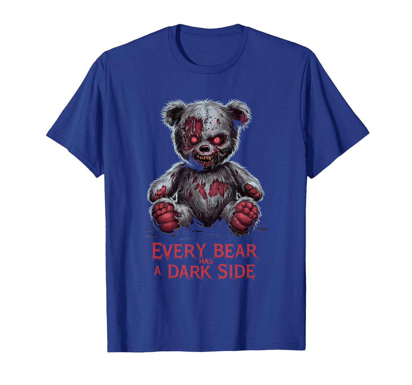 Terrifying Teddy Spooky Plush Horror Teddy Bear Scary T-Shirt