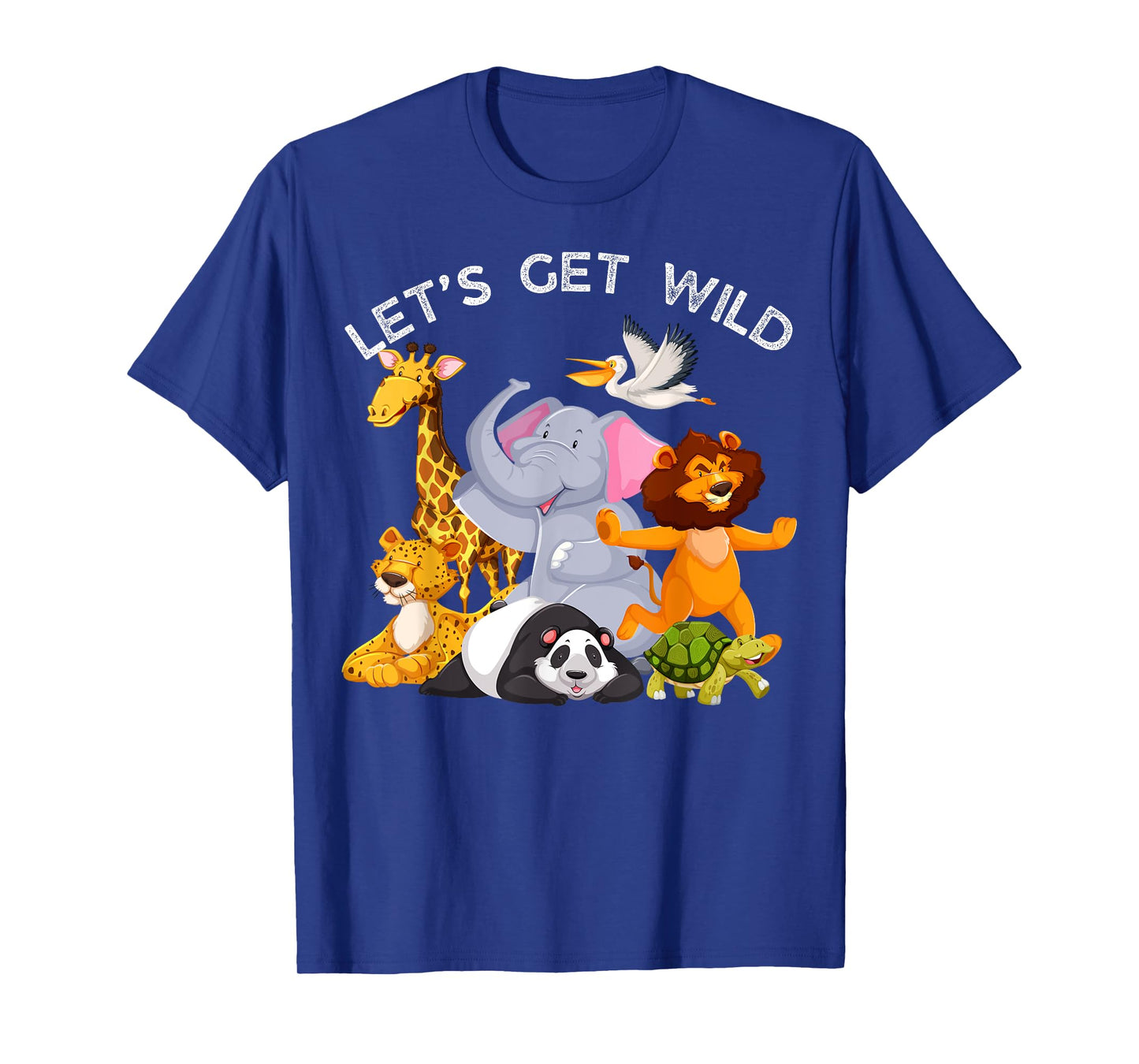 Zoo Animals Wildlife Birthday Party Let's Get Wild Safari T-Shirt