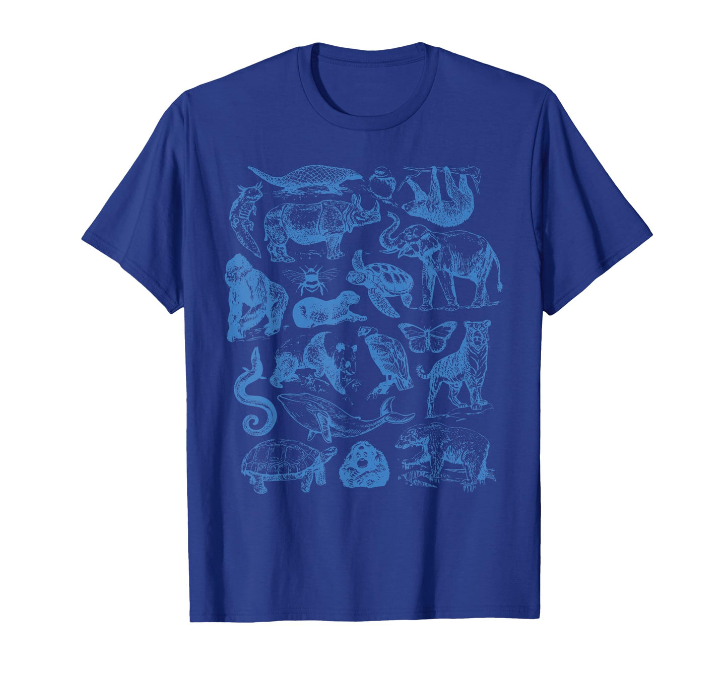 Retro Tattoo Animals Wildlife Nature Conservation Earth Day T-Shirt