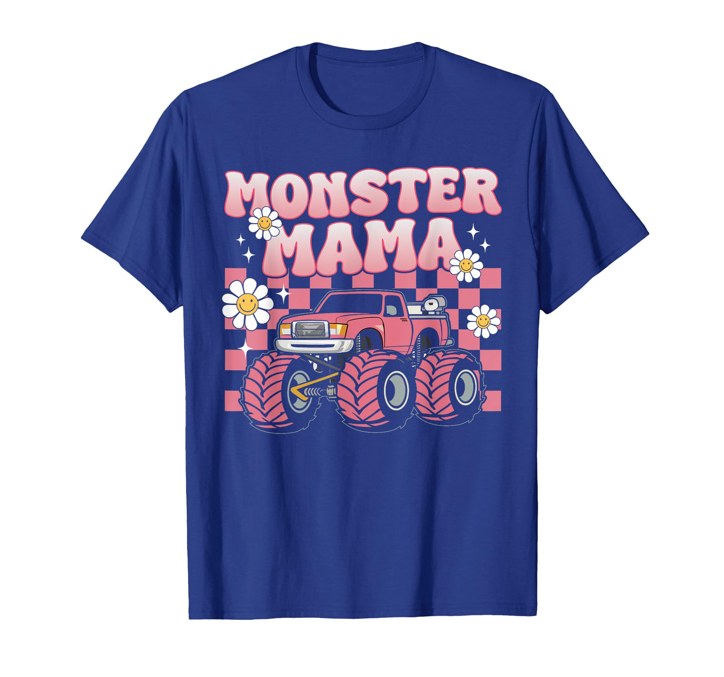 Groovy Monster Truck Mama Mom Monster Truck Are My Jam Truck T-Shirt