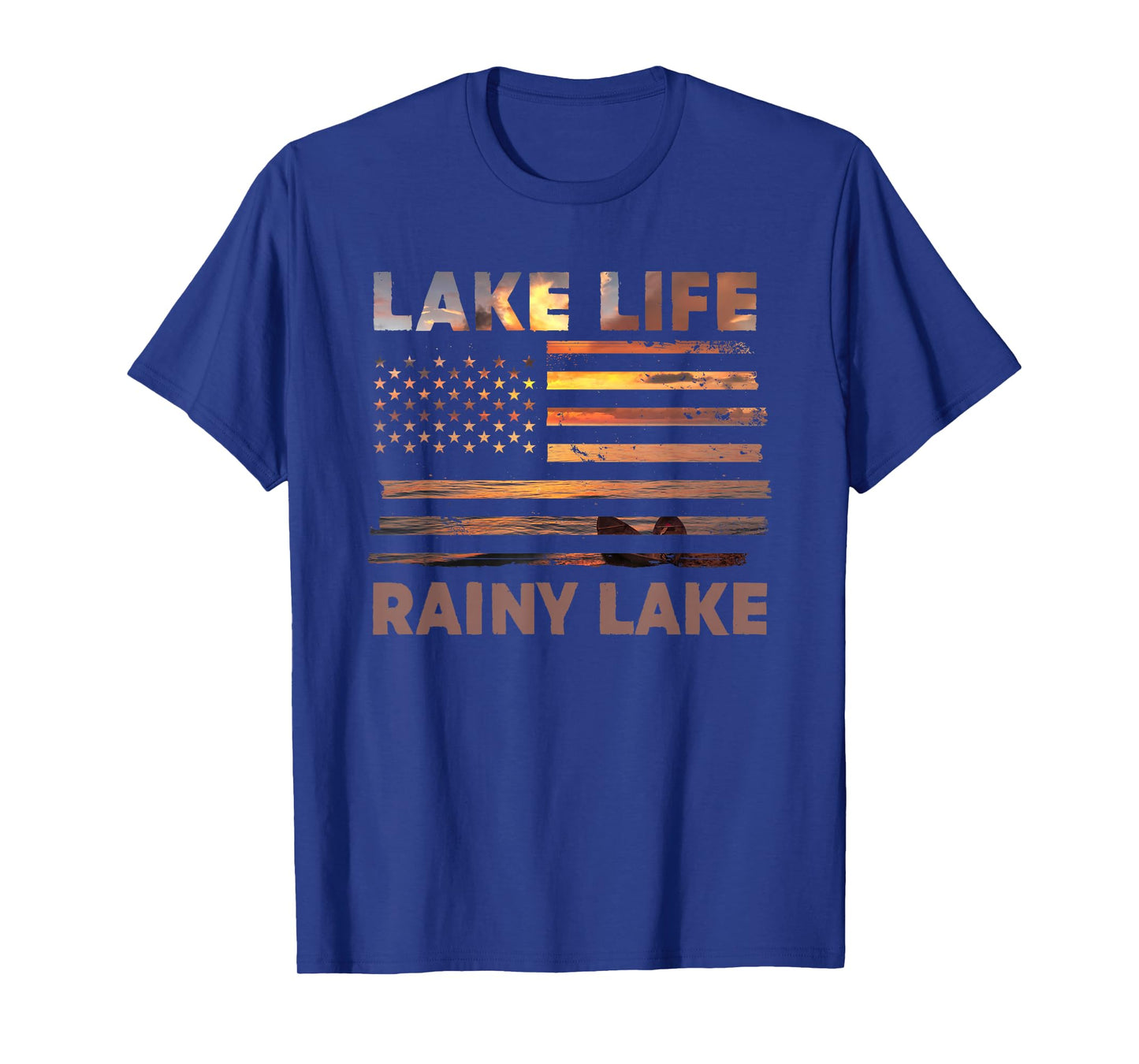 Lake Life Rainy Lake Scenic Outdoor Adventure T-Shirt