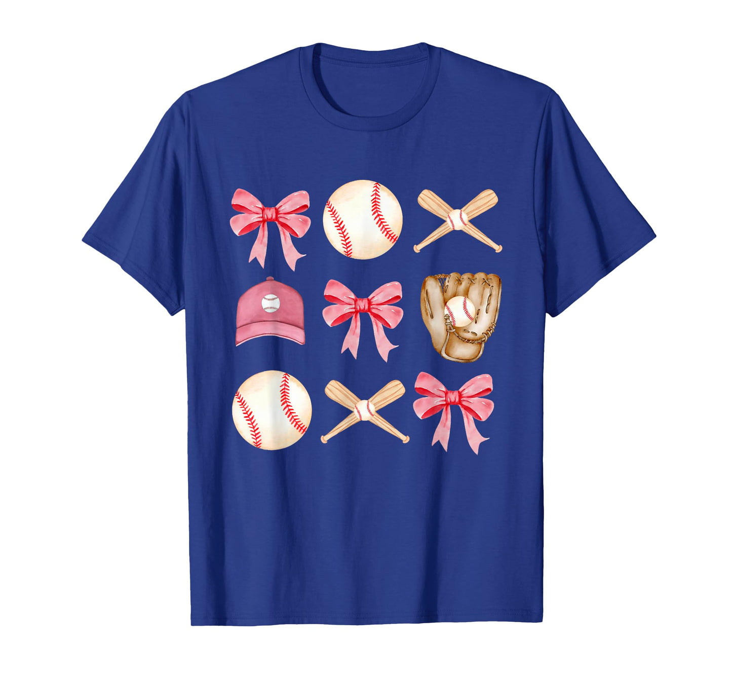 Baseball Mom Coquette Mothers Day Women Girls Baseball Mama T-Shirt