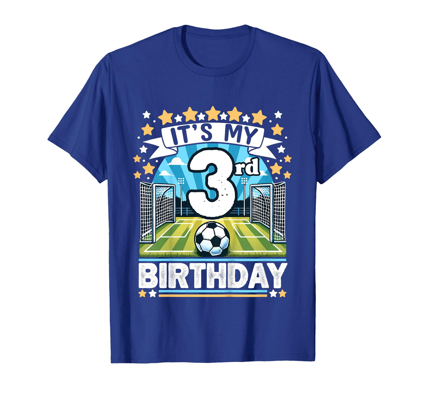 Kids It's My 3rd Birthday Soccer Football 3 Years Old Boy Player T-Shirt