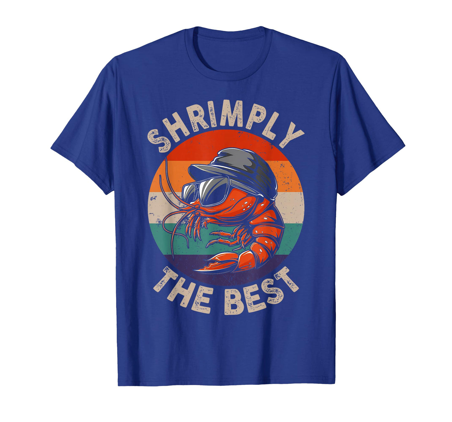 Shrimply The Best Funny Shrimp Catcher Shrimping Season T-Shirt