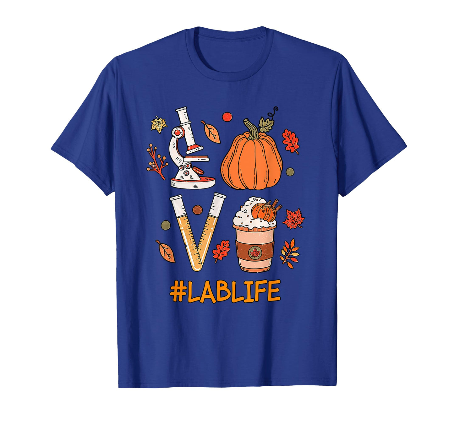 Lab Tech Laboratory Scientist Fall Pumpkin Spice Lab Life T-Shirt