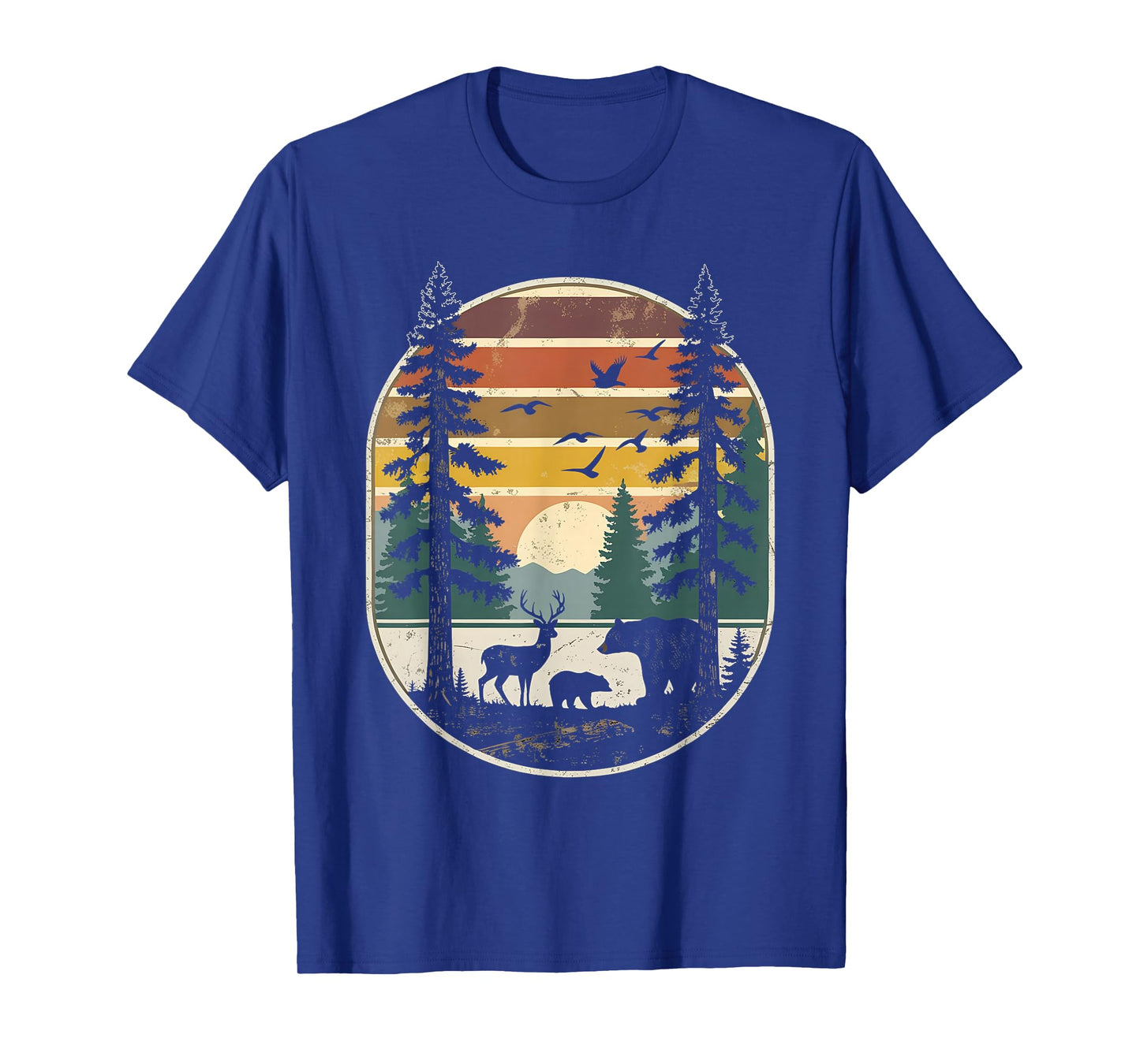 Trees Wildlife Nature Vintage Forest T-Shirt