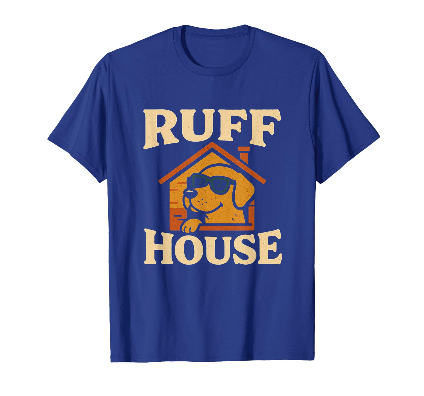 Ruff House Funny Cool Dog Sunglasses Home Pet Dog Puppy T-Shirt