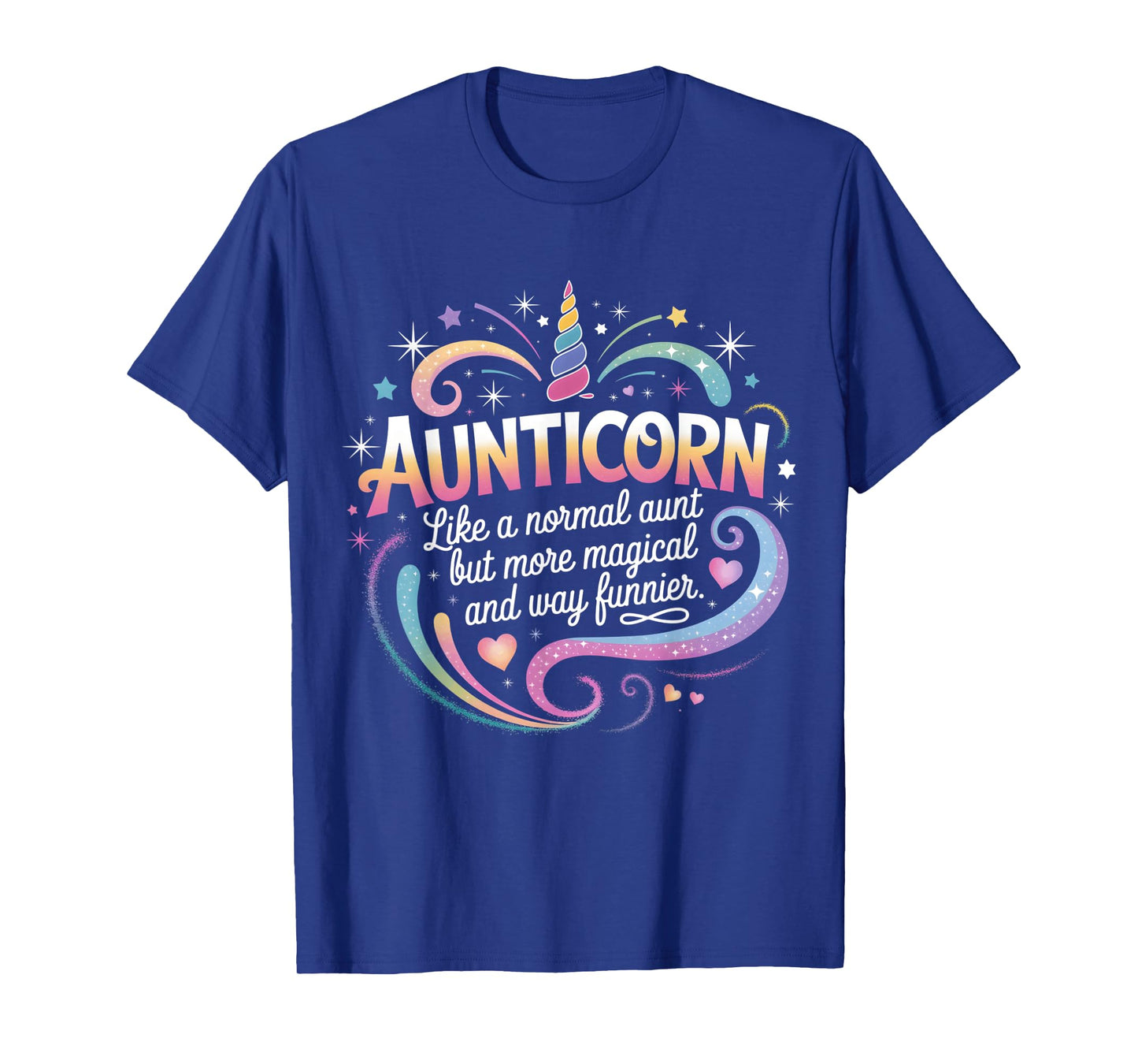 Aunt For Women Funny Aunticorn Magical Fun Unicorn Auntie T-Shirt