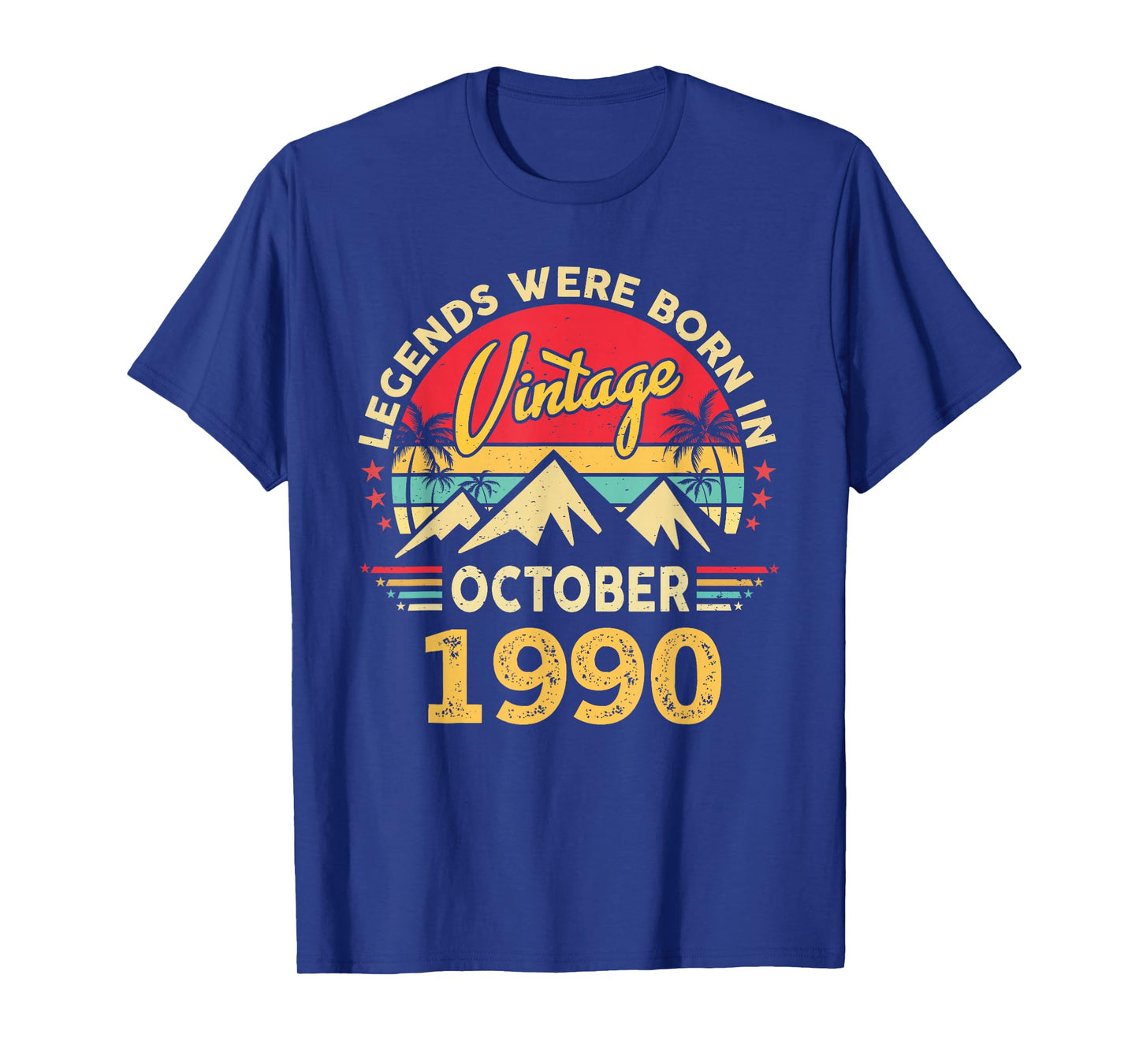 Vintage 35th Birthday Legends were Born in October 1990 T-Shirt