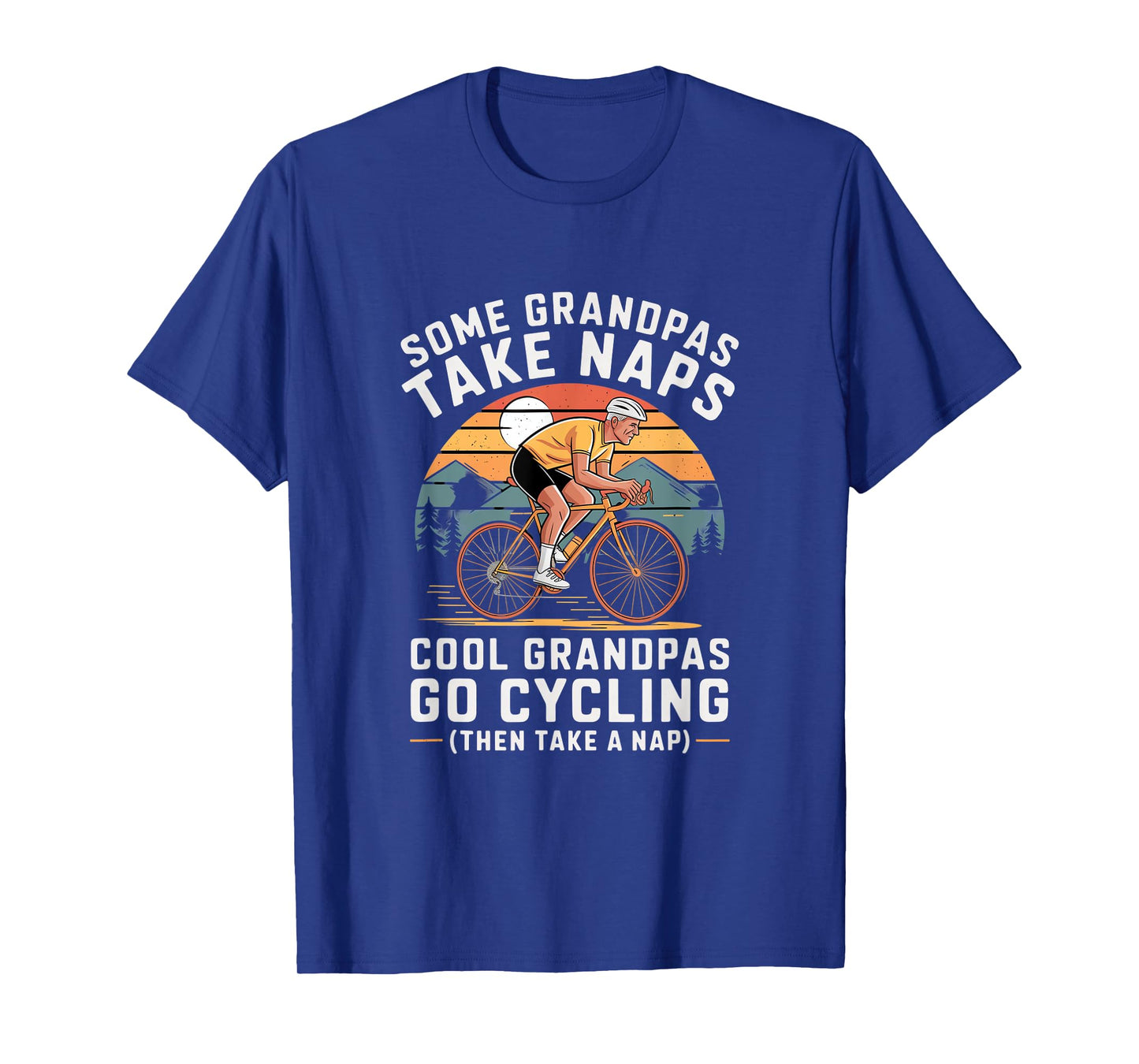 Cool Grandpas Walking Cycling Nap T-Shirt