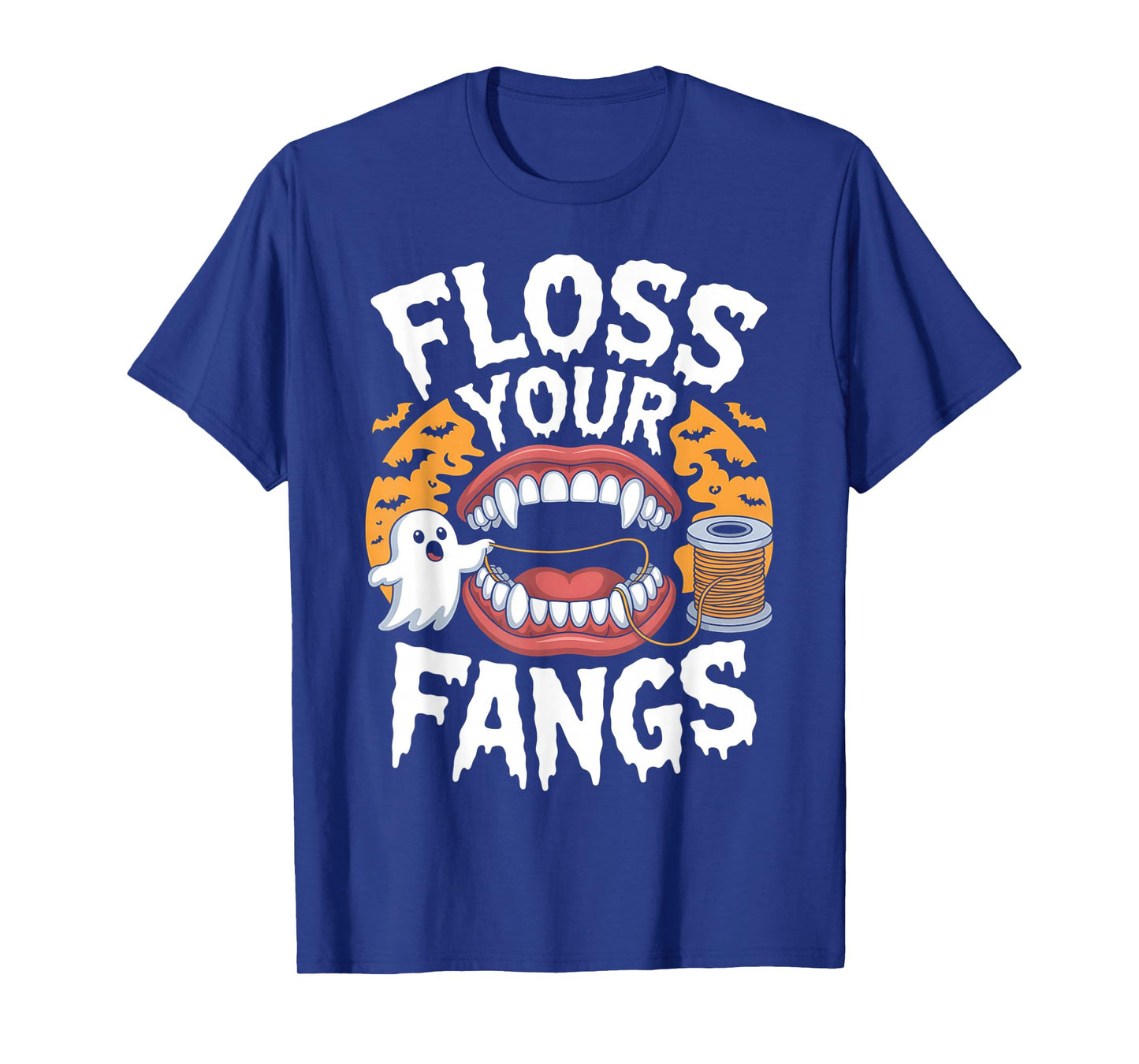 Floss Your Fangs Dental Halloween Shirt Dentist Halloween T-Shirt