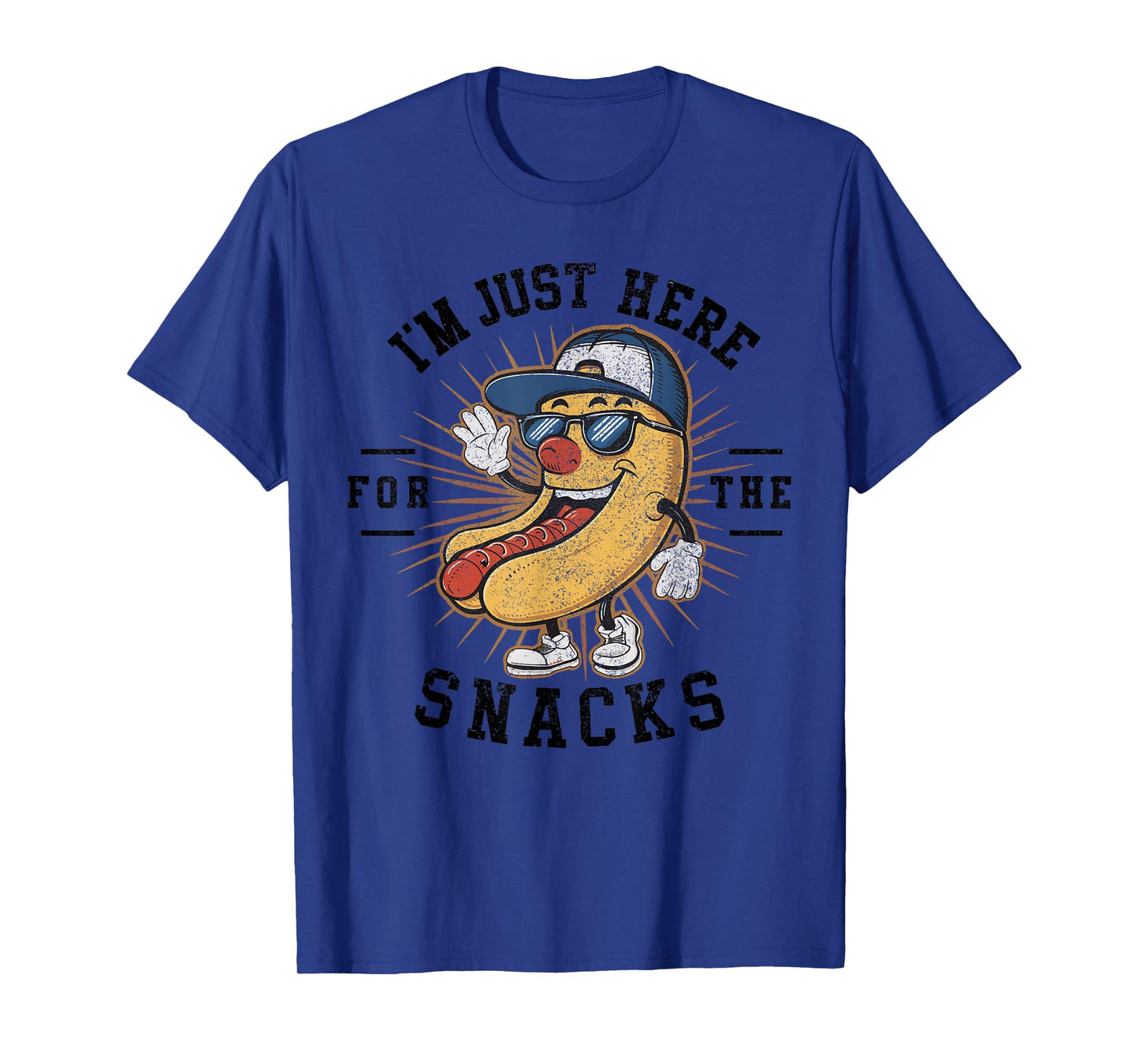 Funny I'm Just Here For The Snacks Football T-Shirt