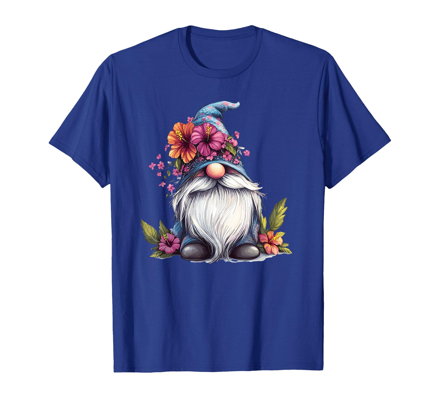 Whimsical Gnome With Floral Hat T-Shirt