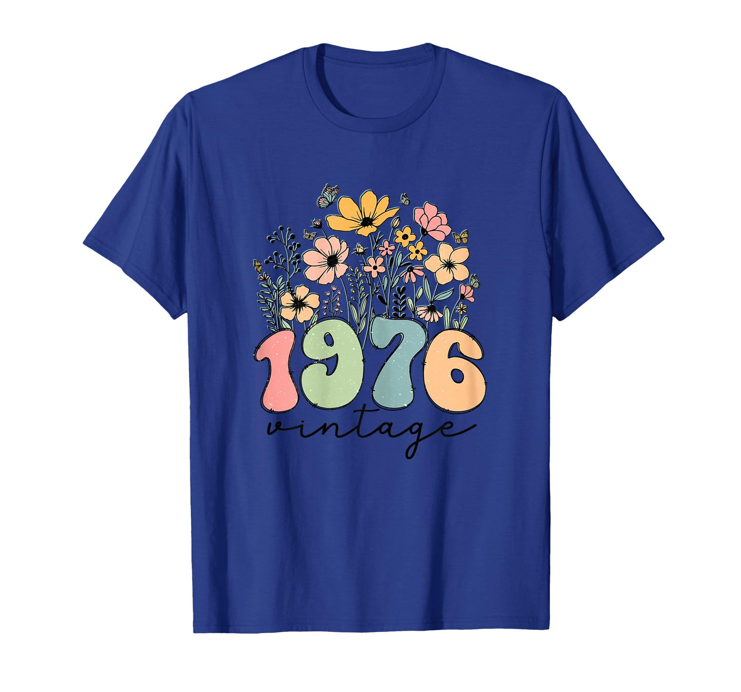 48 Year Old Women 1976 Vintage Wildflower 48th Birthday Gift T-Shirt