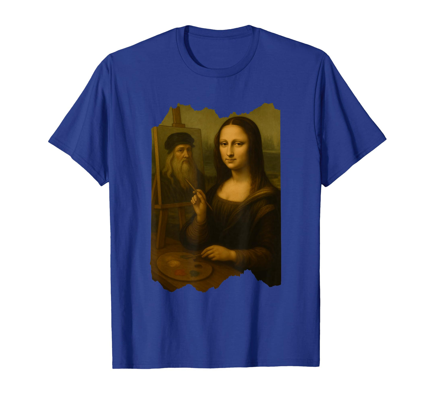 Mona Lisa Painting Leonardo da Vinci Funny Art Parody T-Shirt