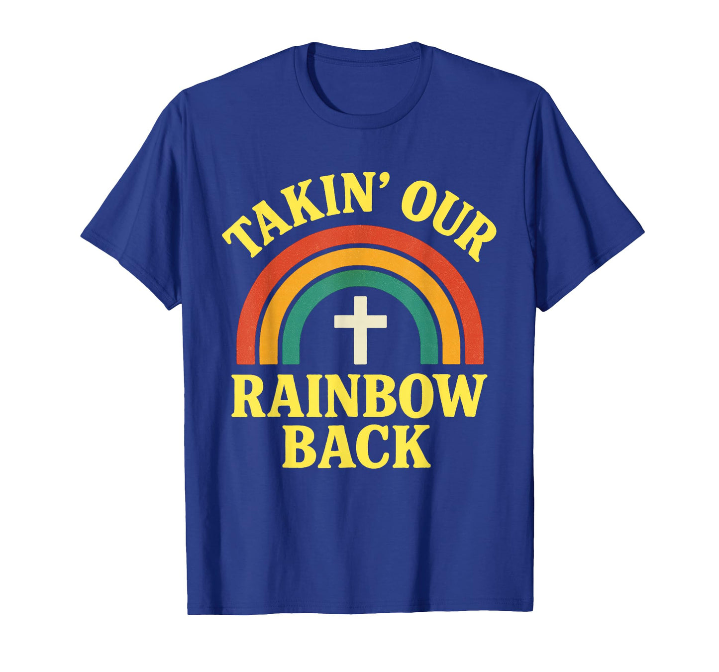 Christian Rainbow Cross Biblical Covenant Faith Promise T-Shirt