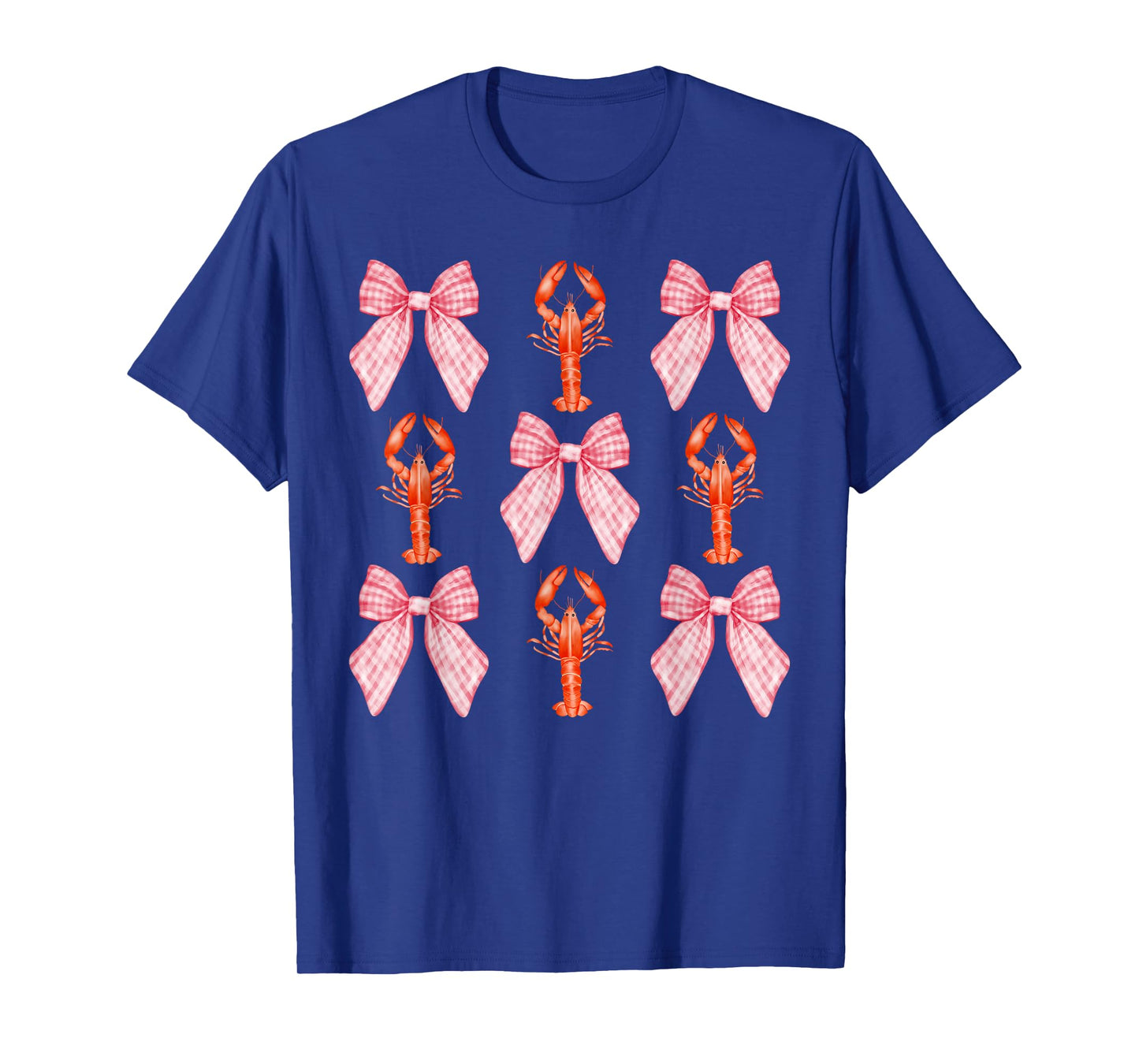 Pink Bow Cute Coquette Crawfish Clean Girl Aesthetic T-Shirt