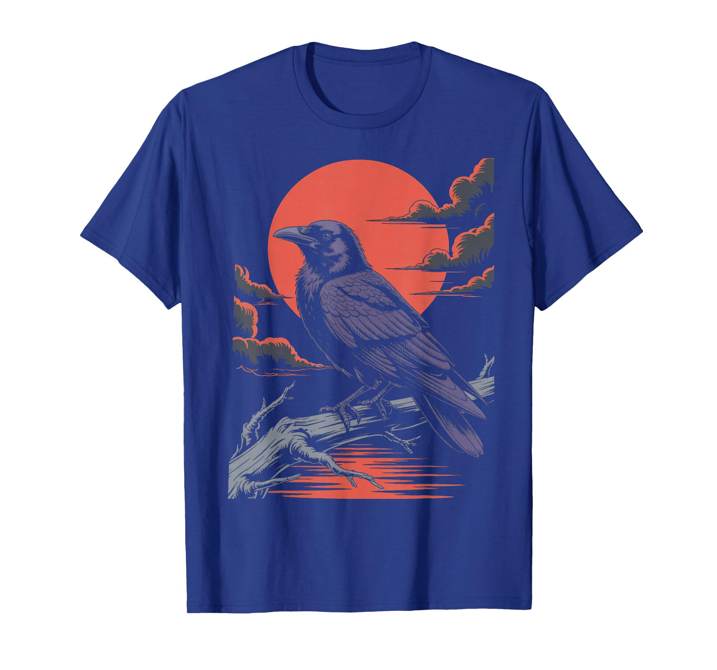 Vintage Crow Retro Animal Gothic Birds Animal Funny Crow T-Shirt
