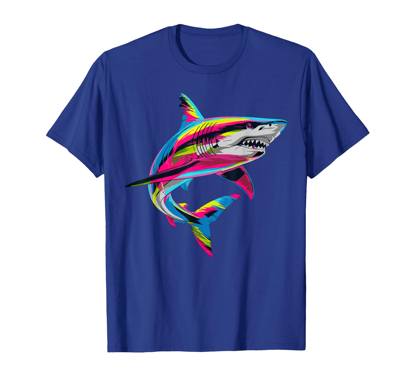 Shark Animal Biology Sea Colorful Shark Lover T-Shirt