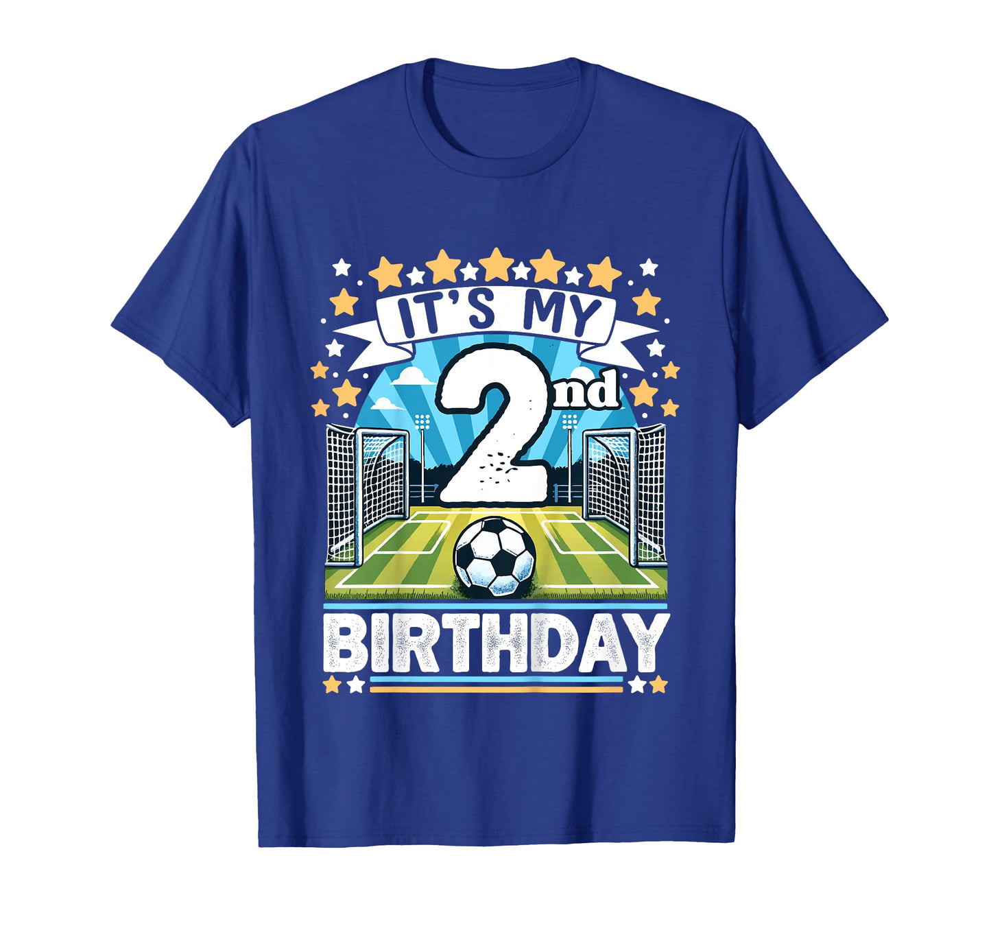 Kids It's My 2nd Birthday Soccer Football 2 Years Old Boy Player T-Shirt